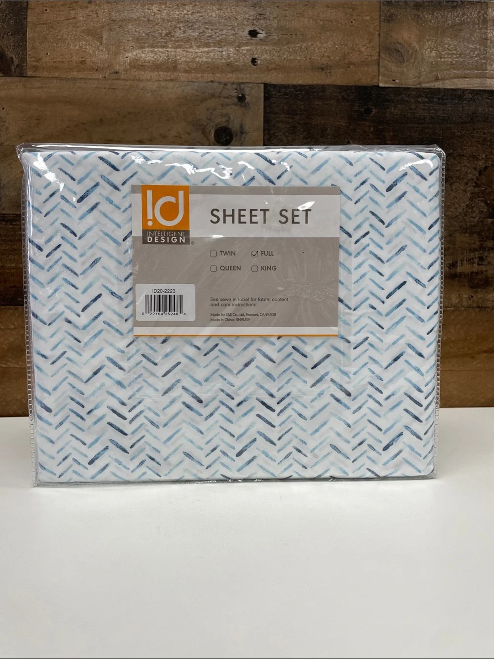 Intelligent Design Blue Patterned Sheet Set